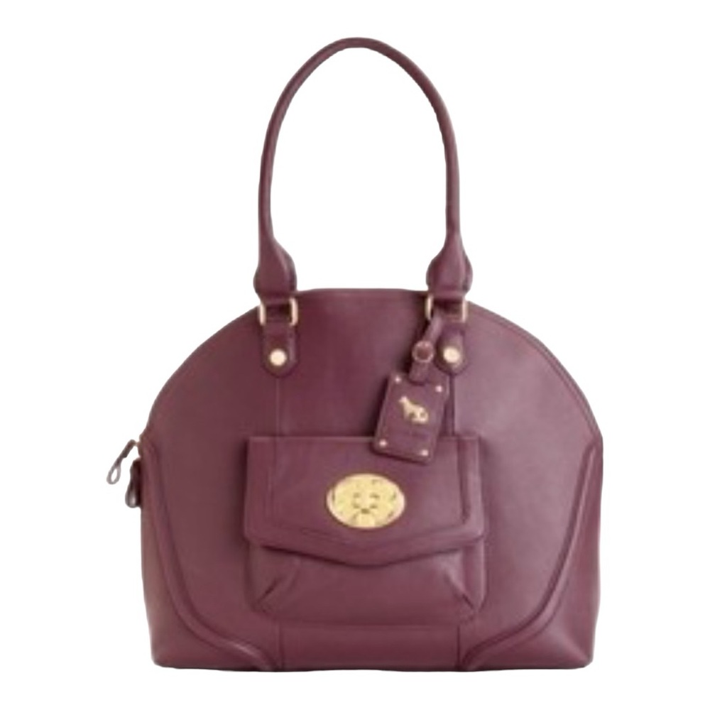 Emma Fox Purple Burgundy Dome Satchel